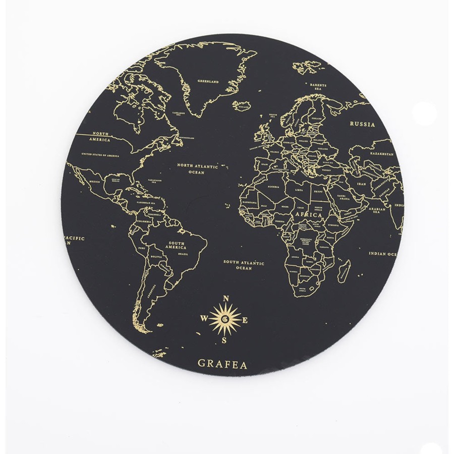 Women Grafea Mouse Pads | Gold Atlas Mouse Pad