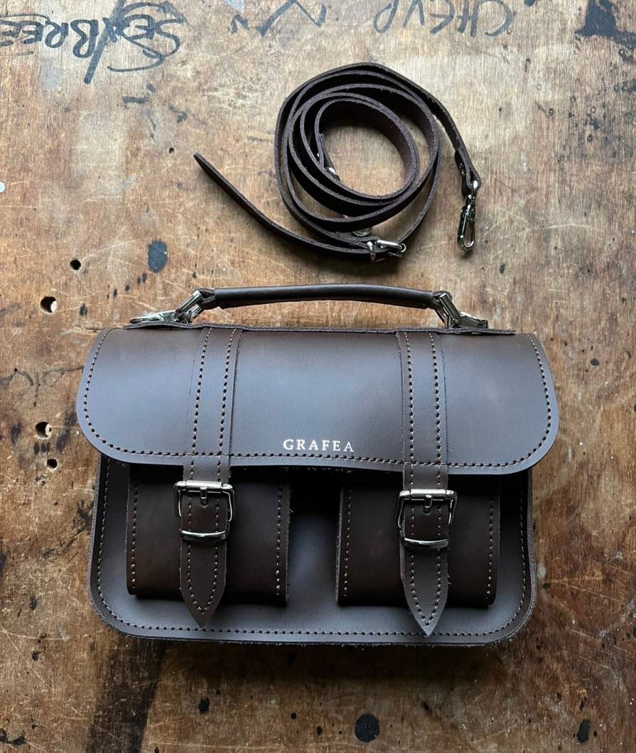 Women Grafea Micro Satchel | Micro Dark Brown