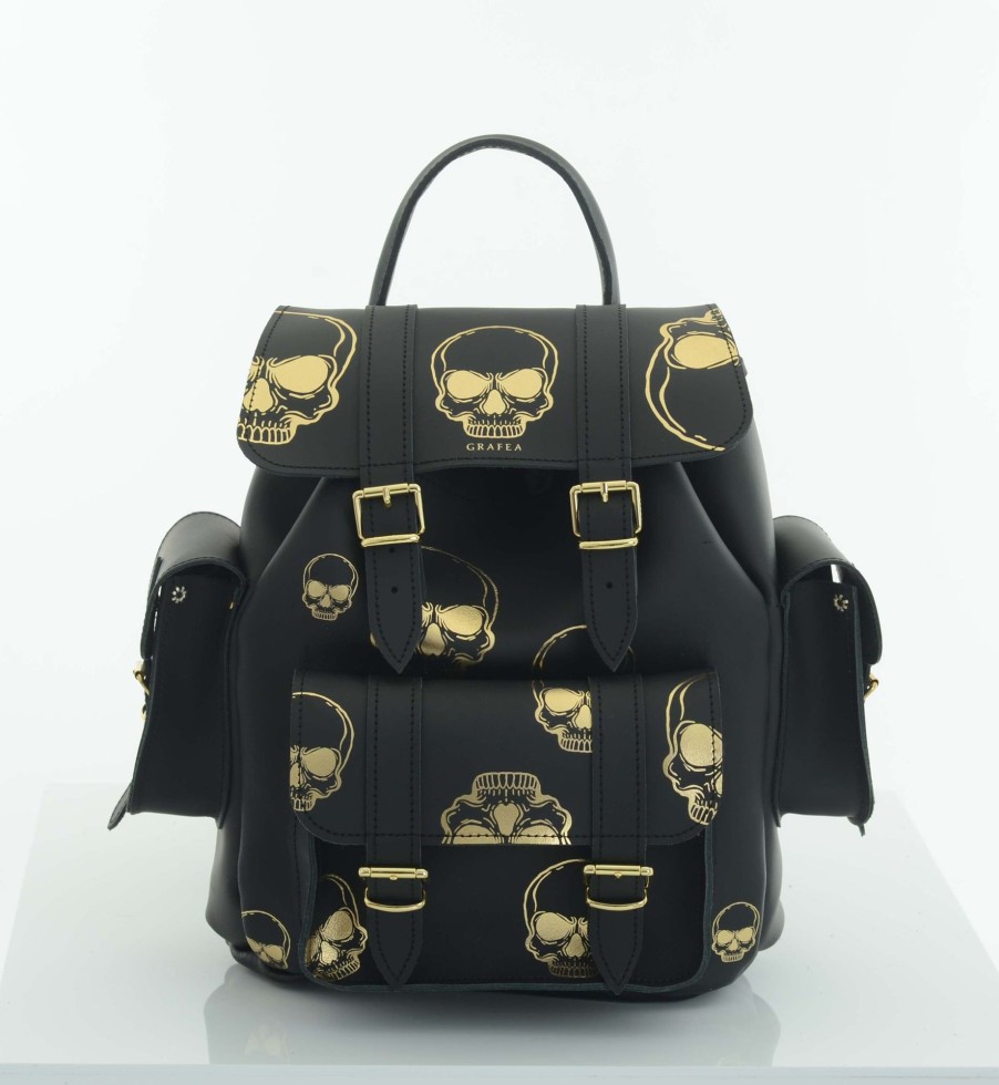 Women Grafea Halloween | Hari Ii Gold Skulls