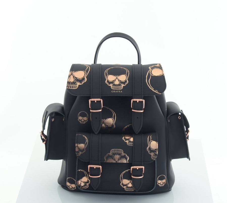 Women Grafea Halloween | Hari Ii Rose Gold Skulls