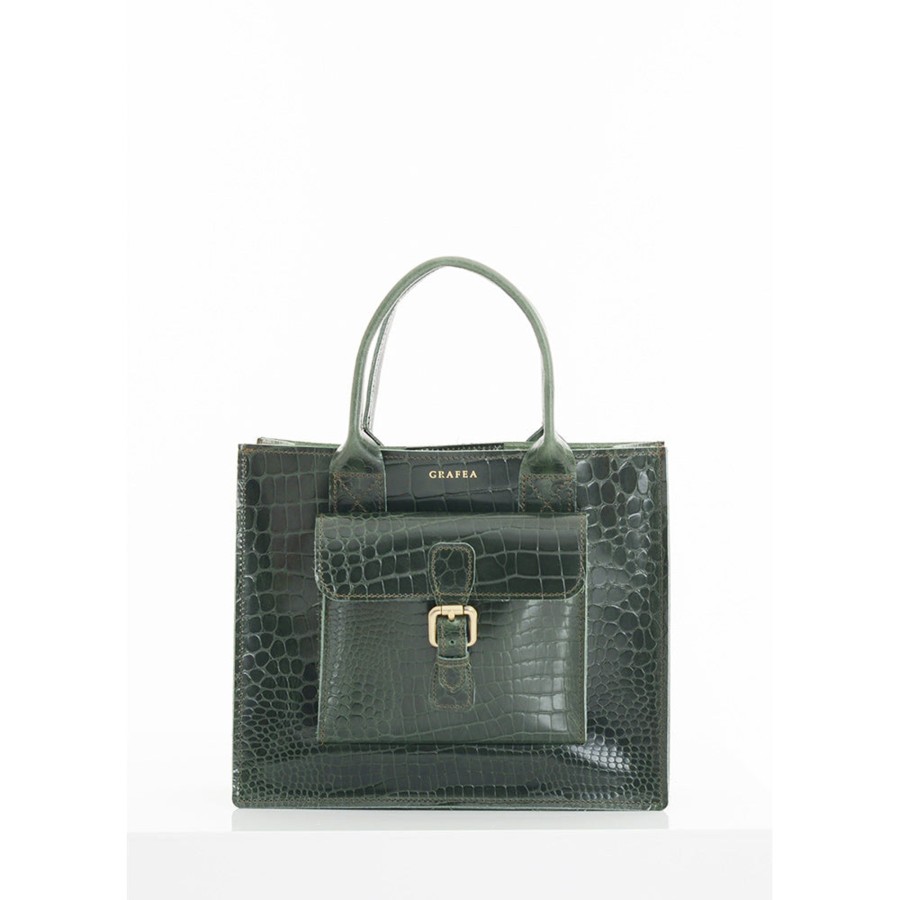 Women Grafea Lana | Lana Croc Dark Green